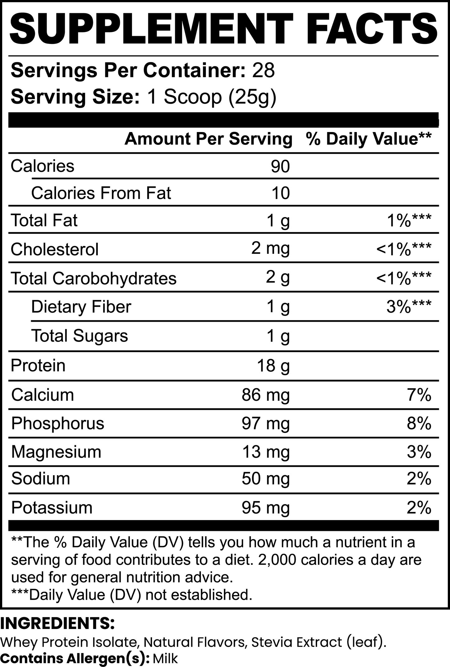 ELEVATED WHEY PROTEIN ISOLATE (Chocolate)(FOH)